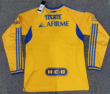 Maillot domicile à manches longues des Tigres 25-26, tailles S à 2XL – Maillots de football pas chers en gros chez Yupoo