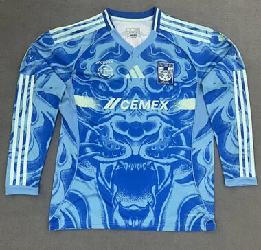 25-26 Tigres Away Long Sleeve Kit S-2XL Cheap Football Jersey Wholesale Yupoo