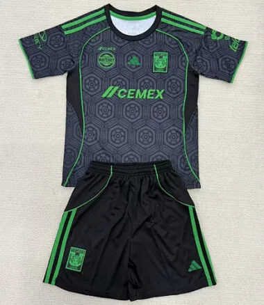 25-26 Kids Tigres Third Away Kit Cheap Football Jersey Wholesale Yupoo