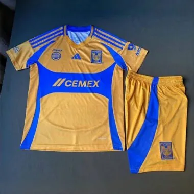 24-25 Tigres UANL Home Kid Kits Youth Apparels
