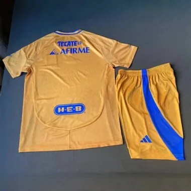 24-25 Tigres UANL Home Kid Kits Youth Apparels