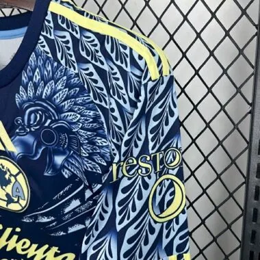 25-26 Club America Away Kit Long Sleeves S-2XL Cheap Football Jersey Wholesale Yupoo