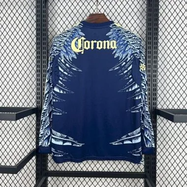 25-26 Club America Away Kit Long Sleeves S-2XL Cheap Football Jersey Wholesale Yupoo