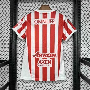 Camisa feminina do equipamento de casa do Chivas 24-25