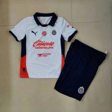 24-25 Chivas Guadalajara Away Kid Kits Youth Apparels