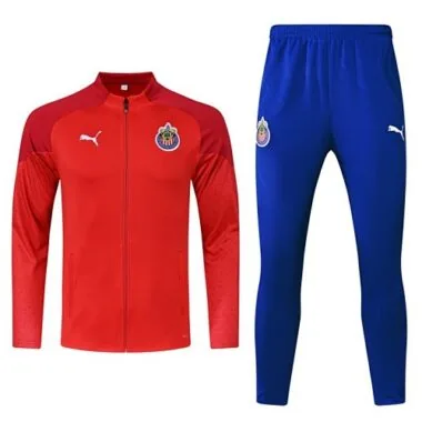2023/24 Chivas Guadalajara Training Suits Red Long Sleeve Jackets