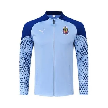 23-24 Survêtements d'entraînement du Chivas Guadalajara : vestes bleues à manches longues