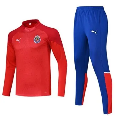 2023/24 Chivas Guadalajara Training Suite Red Long Sleeve Kits