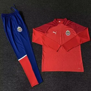 2023/24 Chivas Guadalajara Training Suite Red Long Sleeve Kits