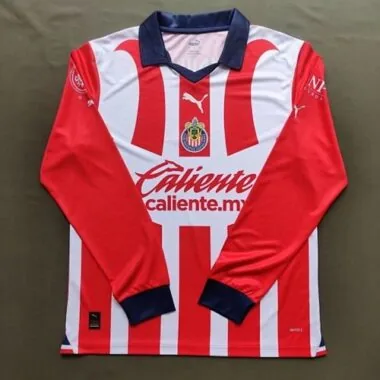 Maglia a maniche lunghe della divisa casalinga del Chivas Guadalajara 23-24