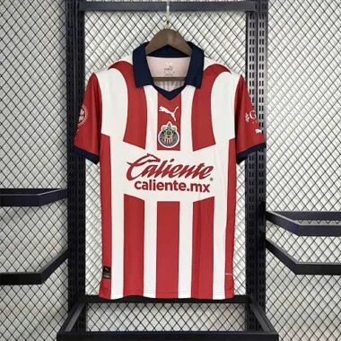23-24 Chivas Guadalajara Home Kit Red&White