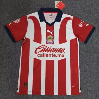 23-24 Chivas Guadalajara Home Kit Red&White