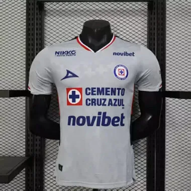 25-26 Player Cruz Azul Away Kit With Sponsor S-3XL Cheap Football Jersey Wholesale Yupoo