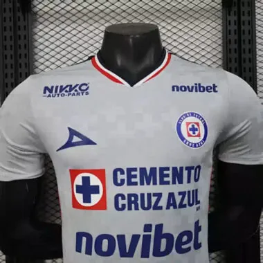 25-26 Player Cruz Azul Away Kit With Sponsor S-3XL Cheap Football Jersey Wholesale Yupoo