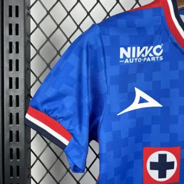 25-26 Kinderthuisuitrusting Cruz Azul met sponsor – Goedkope voetbalshirts groothandel Yupoo