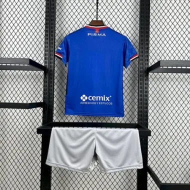 25-26 Kinderthuisuitrusting Cruz Azul met sponsor – Goedkope voetbalshirts groothandel Yupoo
