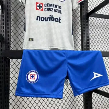 25-26 Kinderuittenue Cruz Azul met sponsor – Goedkoop voetbalshirt groothandel Yupoo