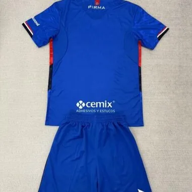 25-26 Kids Cruz Azul Home Kit With Sponsor Cheap Football Jersey Wholesale Yupoo