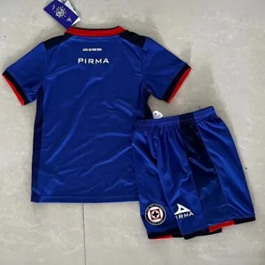 23-24 Cruz Azul Home Kids Kit Children Suits
