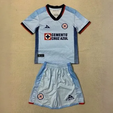 23-24 Cruz Azul Away Kids Kit Children Suits