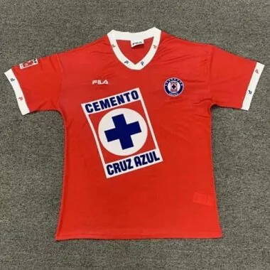 1996 Cruz Azul Third Red Retro Kit Vintage Shirt