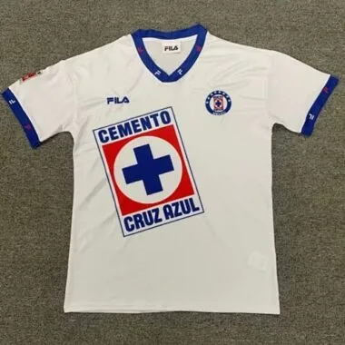 1996 Cruz Azul Away White Retro Kit Vintage Shirt