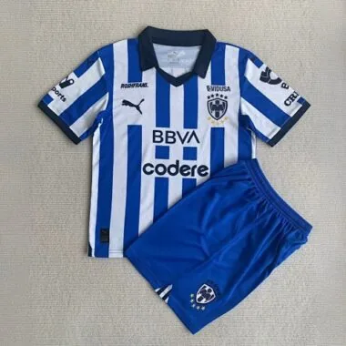 23-24 Rayados Monterrey Home Kids Kits Children Shirt