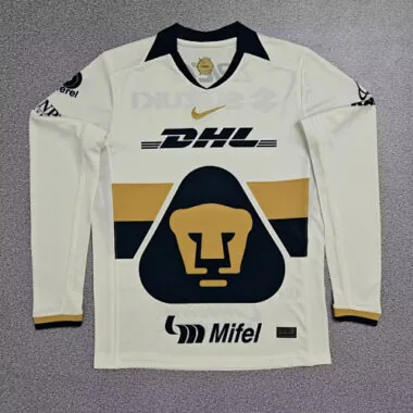 25-26 Pumas Home Long Sleeve Kit Cheap Football Jersey Wholesale Yupoo