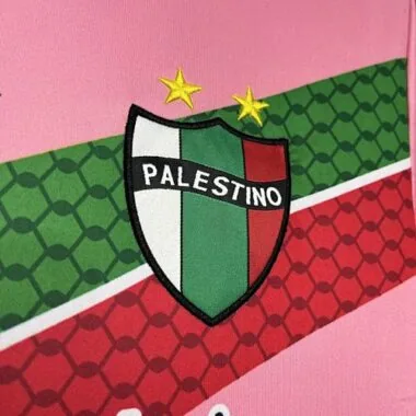 24-25 Palestino roze voetbalshirts met graffitipatroon van Yupoo, maten S-4XL