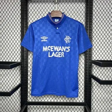 87-90 Rangers Home Retro Kit Vintage Shirt Sport AAAAJersey Yupoo