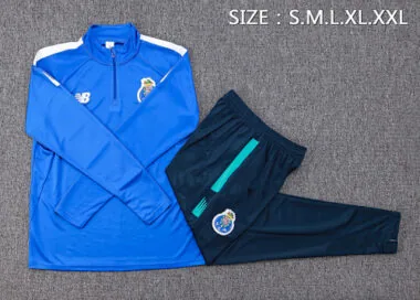 Equipaciones de manga larga del Oporto 23-24, chándales de entrenamiento azules, camisetas de fútbol Yupoo