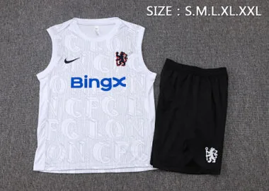 25-26 Chelsea Sleeveless Training Kits Tracksuits Cheap Football Jersey Wholesale Yupoo