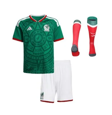 2026 Kids Mexico Home Full Kit World Cup Cheap Football Jersey Wholesale Yupoo