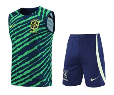 2022 Brazil vest training suit green