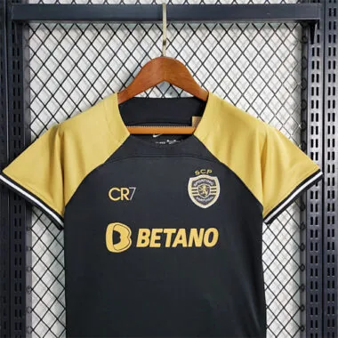 23-24 Sporting Lisbon Third Kids Kits Children Suits Football Jerseys Yupoo