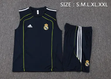 25-26 Real Madrid Sleeveless Training Kits Tracksuits Cheap Football Jersey Wholesale Yupoo