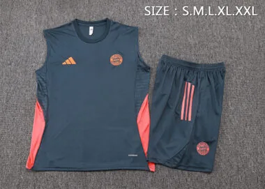 25-26 Bayern Sleeveless Training Kits Tracksuits Cheap Jersey Wholesale Yupoo