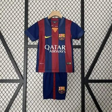 14-15 Barcelona Home Retro Kids Kit Size16-28
