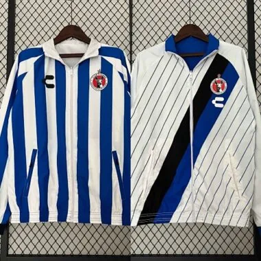 23-24 Tijuana Reversible Windbreaker White&Blue Double-Sides Xolos Jacket Soccer Jersey