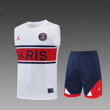 22-23 PSG vest training kit kit white grey stripe