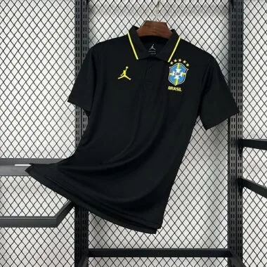2026 Brazil Polo Pre-Match Kit World Cup Cheap Football Jersey Wholesale Yupoo