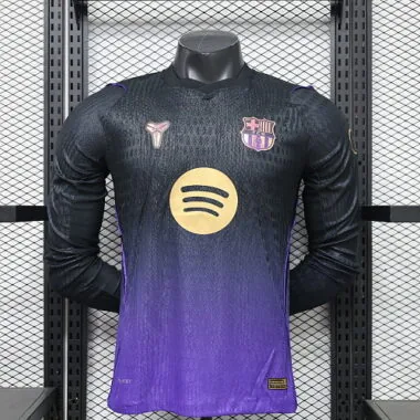 26-27 Player Barcelona Away Long Sleeve Kit S-3XL Cheap Football Jersey Wholesale Yupoo