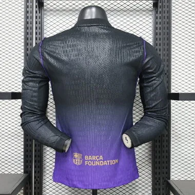Equipamento de manga comprida do Barcelona para jogos fora de casa, tamanhos 26-27, S-3XL – Camisolas de futebol baratas, venda por grosso na Yupoo