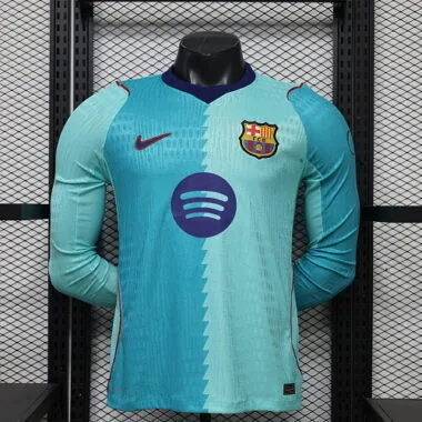 26-27 Player Barcelona Third Away Long Sleeve Kit Cheap Football Jersey Wholesale Yupoo