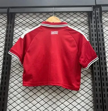 2026 Camisola de futebol feminina do Manchester United (#039), modelo «Crop Top», para jogos em casa, barata, venda por grosso na Yupoo