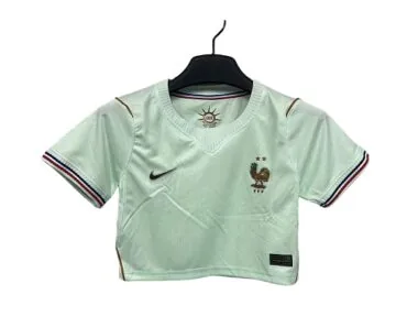 2026 Women#039;s France Away Crop Top World Cup Cheap Football Jersey Wholesale Yupoo