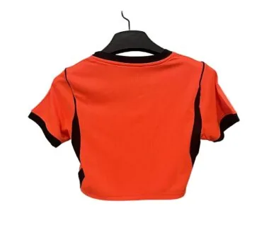 2026 Dames #039;s Nederland Thuis Crop Top WK Goedkoop voetbalshirt Groothandel Yupoo