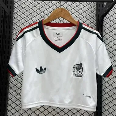 2026 Women#039;s Mexico Away Crop Top World Cup Cheap Football Jersey Wholesale Yupoo