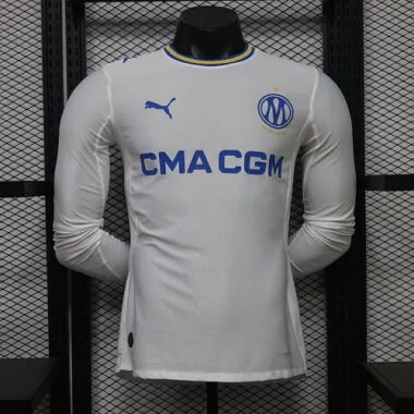 26-27 Olympique Marseille Home Long Sleeve Kit Player Version Football Jersey Supply Yupoo