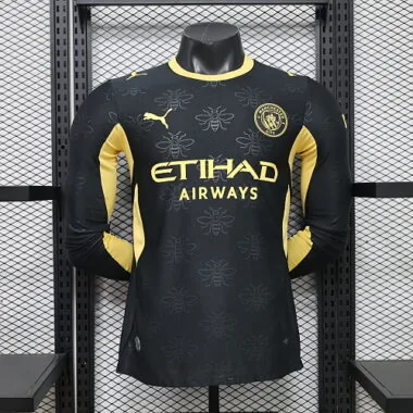 26-27 Player Manchester City Away Long Sleeve Kit Cheap Football Jersey Wholesale Yupoo